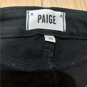 Paige black verdugo ankle skinny jeans.
